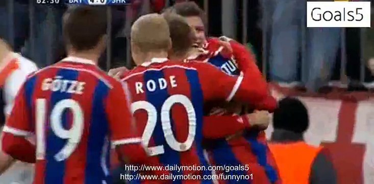Holger Badstuber Goal Bayern Munich 5 - 0 Shakhtar Champions League 11-3-2015