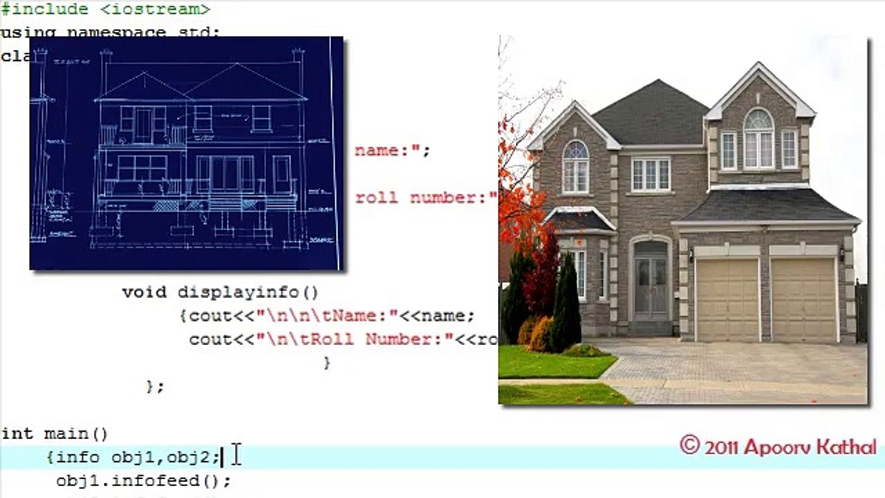 C++ in Hindi -34 Memory Allocation of Objects