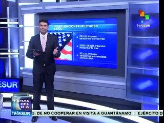 Sanciones de EE.UU. contra países, paso previo a intervención militar