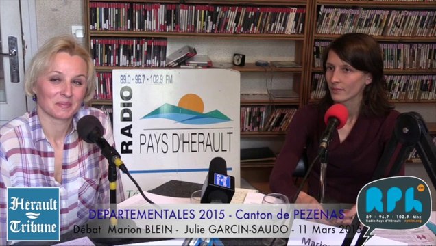 PEZENAS - 2015 - ELECTIONS DEPARTEMENTALES 2015 - CANTON de PEZENAS - Julie GARCIN-SAUDO - Marion BLEIN