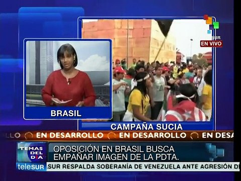 Brasil: denuncian campaña de desprestigio contra Dilma Rousseff