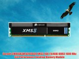 Corsair CMX4GX3M1A1600C9 XMS3 4GB (1x4GB) DDR3 1600 Mhz CL9 Performance Desktop Memory Module