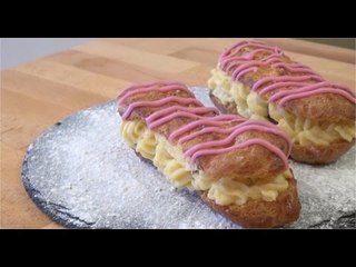 Recette des Eclairs roses bonbon - 750 Grammes