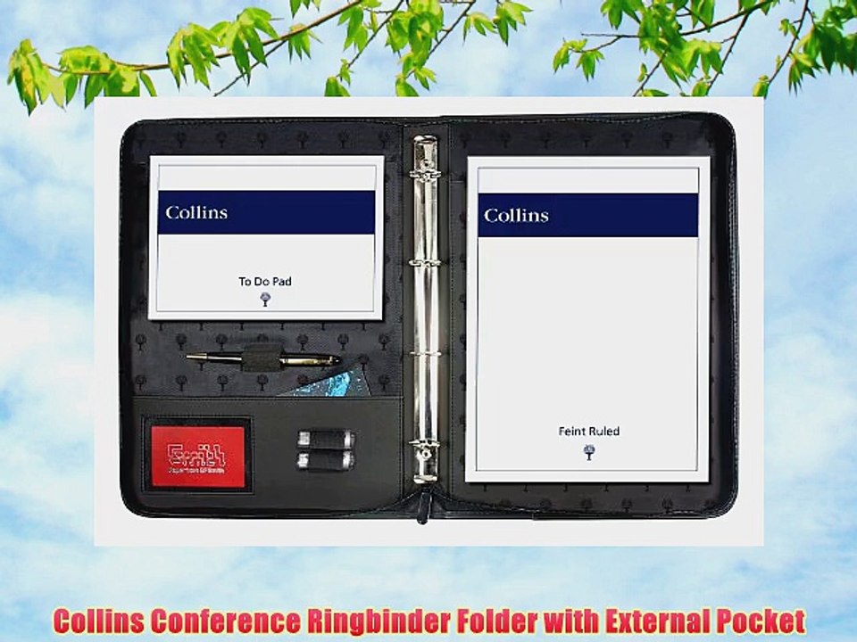 Collins Conference Ringbinder Folder with External Pocket