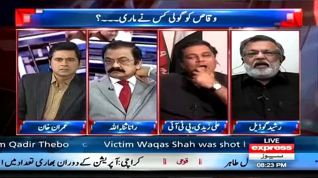 Express News cameraman confirmed me that MQM worker shot Me While Not To Telecast The Video Live From 90- Anchor Imran Khan
