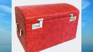 Jewelry box 'La Montecristo Gm'red crocodile.