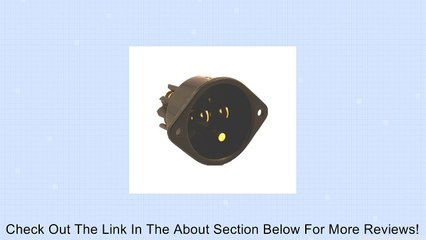 Leviton 5239 15 Amp, 125 Volt, Flanged Inlet Receptacle, Straight Blade, Commercial Grade, Grounding, Back Wired, Black Review