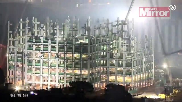 57 Storey Eco-friendly Skyscraper is Constructed in just 19 Days..! (timelapse footage)
