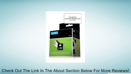DYMO White 2x3-1/2" Card Stock 300 Per Roll Review