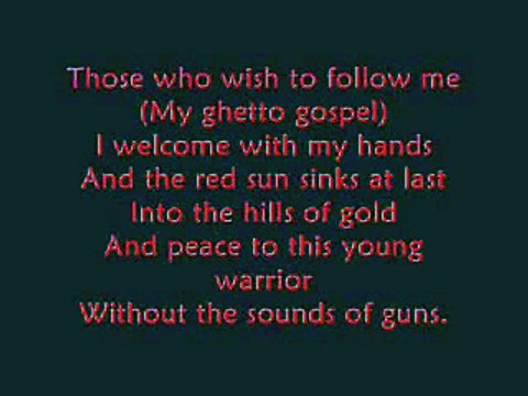 2pac ft. elton john - ghetto gospel lyrics!