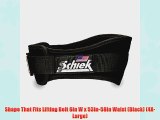 Shape That Fits Lifting Belt 6in W x 53in-58in Waist (Black) (4X-Large)