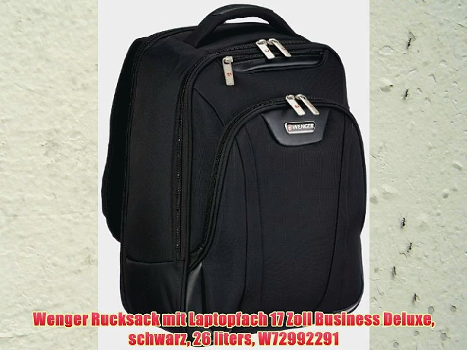 Wenger Rucksack mit Laptopfach 17 Zoll Business Deluxe schwarz 26 liters W72992291
