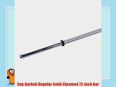 Cap Barbell Regular Solid Chromed 72-Inch Bar