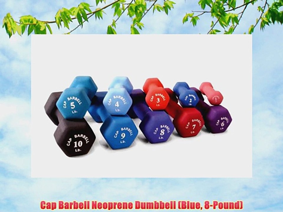 Cap Barbell Neoprene Dumbbell (Blue 8-Pound)