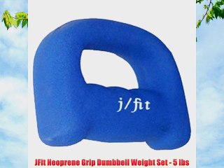 JFit Neoprene Grip Dumbbell Weight Set - 5 lbs