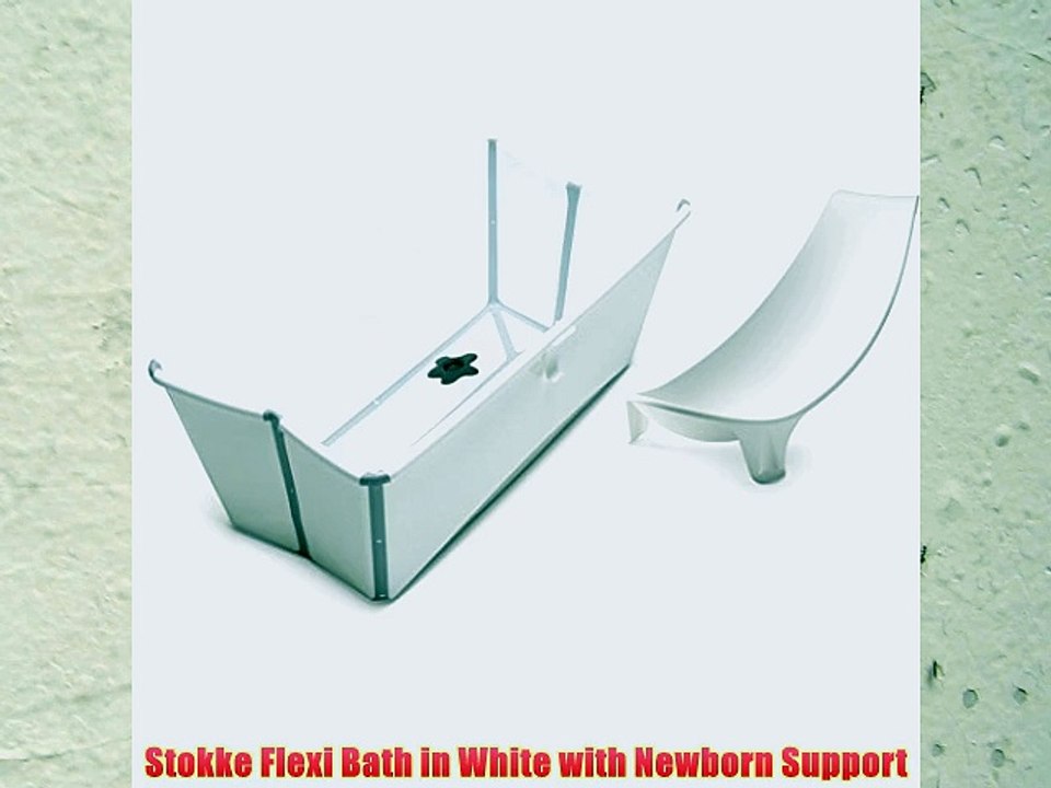 Stokke Flexi Bath in White with Newborn Support
