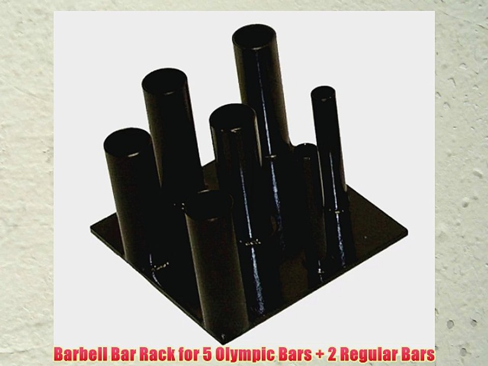 Barbell Bar Rack for 5 Olympic Bars   2 Regular Bars