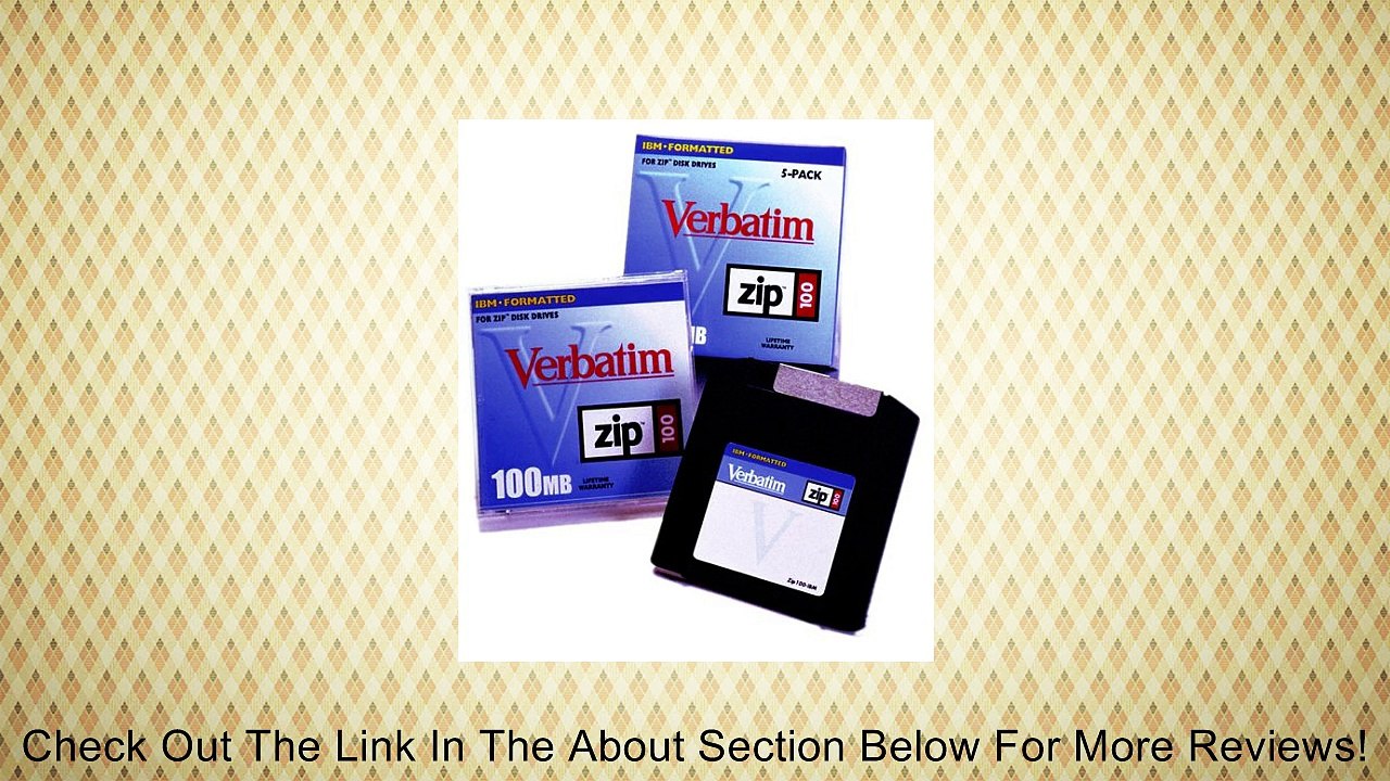 Verbatim Zip Disk 100MB IBM with Jewel Case 1-Pack (Discontinued by Manufacturer) Review