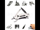 JEEP Adjustable Wrench Jaw Screwdriver Pliers Knife Multi Tool Set