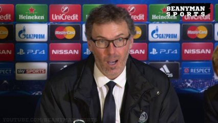PSG - Laurent Blanc - We Played More Football Than Chelsea, Created A Lot More Chances (Français/English)