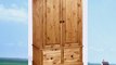 COTSWOLD PINE 2 DOOR 2 DRAWER WIDE WARDROBE WAXED COUNTRY STYLE