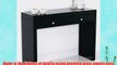 Mirrored Black Glass 2 Drawer Console