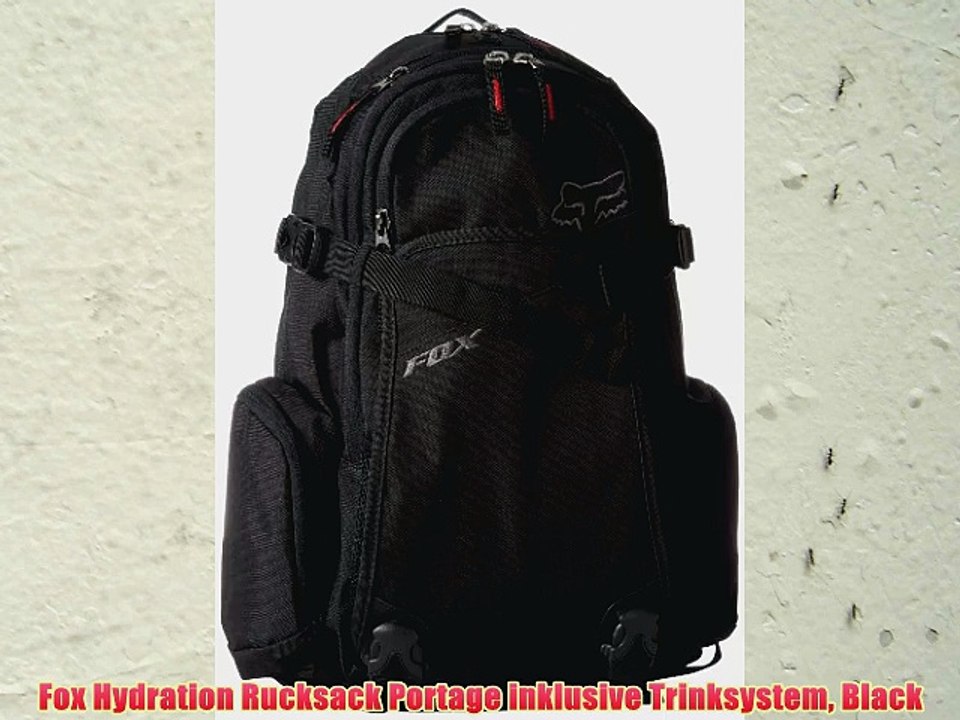 Fox Hydration Rucksack Portage inklusive Trinksystem Black