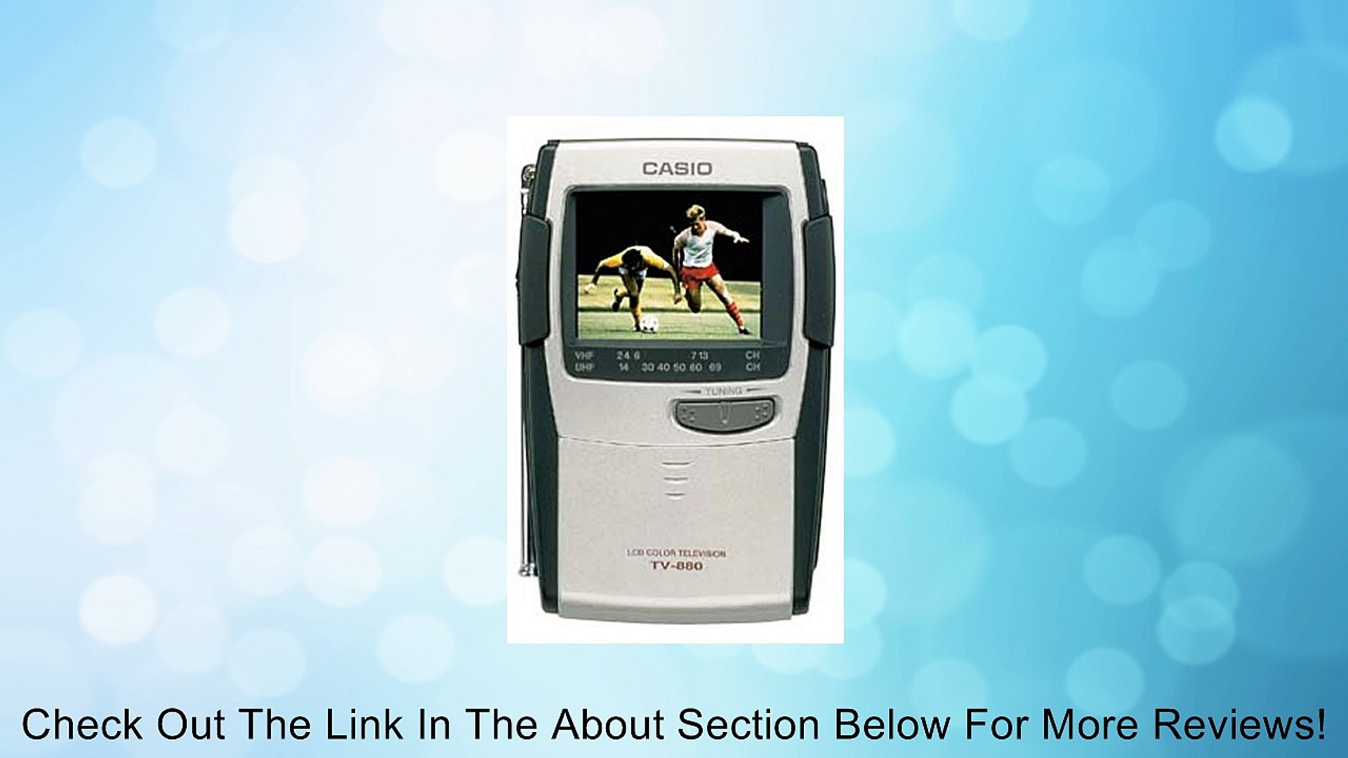 Casio TV-880 2.3" Portable Handheld Color TV Review - Video Dailymotion