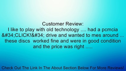 Iomega 31530 PocketZip 40MB PC Media (4 Pack) Review