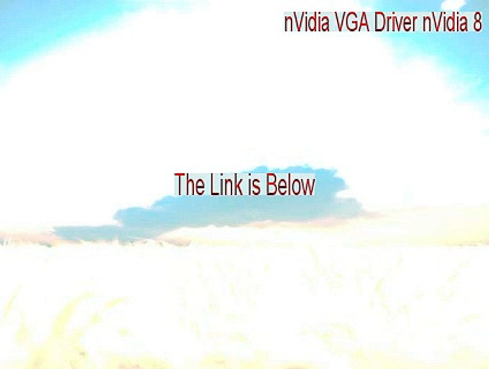 nVidia VGA Driver nVidia 8.4.8.5.zip Serial [Legit Download]