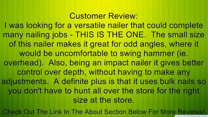 BOSTITCH PN100K Impact Nailer Kit Review