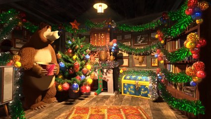 Masha and The Bear - Song about lonely holiday (Home Alone)