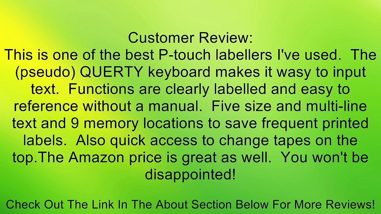 Brother PT-1750 Electronic Labeling System Review