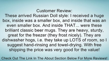 Libbey Glass 89587 Heidelberg Beer Mug Barware, 4-Pc. Set Review