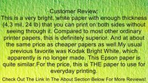 Epson Bright White Paper (8.5x11 Inches, 500 Sheets) (S041586) Review