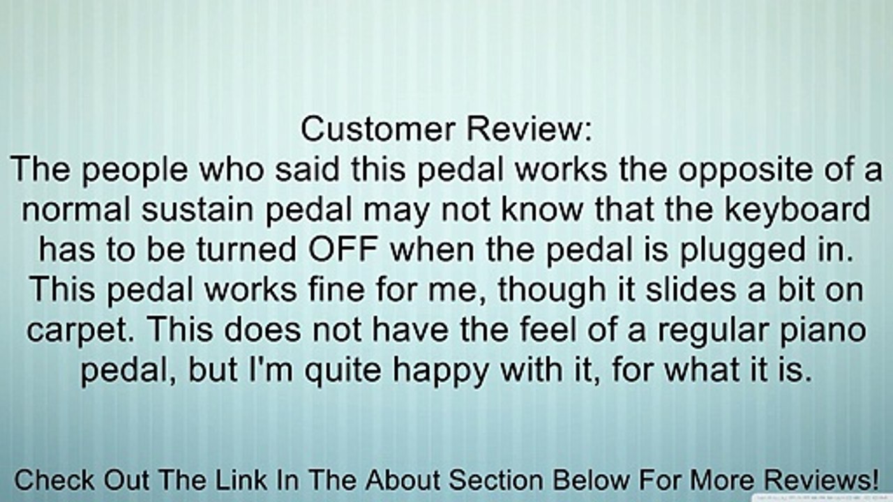 Yamaha FC-5 Sustain Pedal for Portable Electronic Keyboards Review