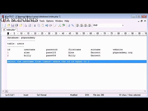 PHP Lecture (109) More About Databases
