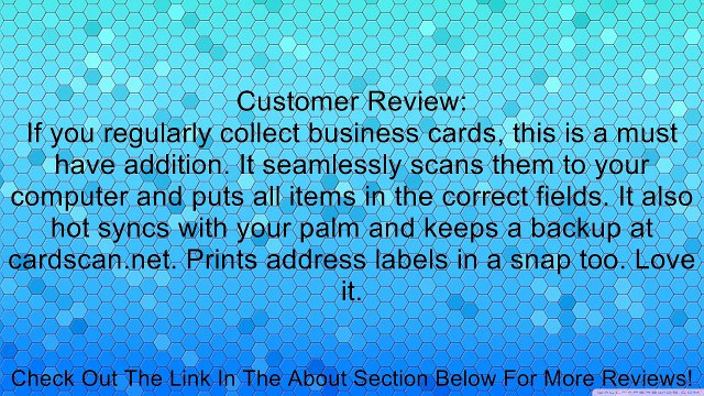 CardScan 600c - Sheetfed scanner - USB Review