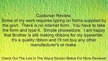 Brother AX10/12/15/20 Correction Ribbon Review