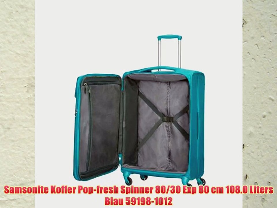 Samsonite Koffer Pop-fresh Spinner 80/30 Exp 80 cm 108.0 Liters Blau 59198-1012
