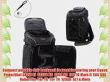 USA Gear DSLR Camera Carrying Sling Bag with Waterproof Rain Cover and Storage for Extra Lenses