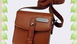 Pentax 85234 Q Vintage Leatherette Shoulder Bag (Brown)