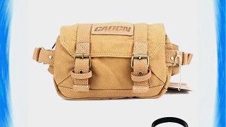 Eggsnow Compact Camera Beltpack Camera Bag Waterproof Canvas Waist Case for Sony A7R A7 NEX-7/NEX-6