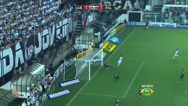 Gols Santos 2 x 1 Palmeiras - Paulista 2015‬ - HD