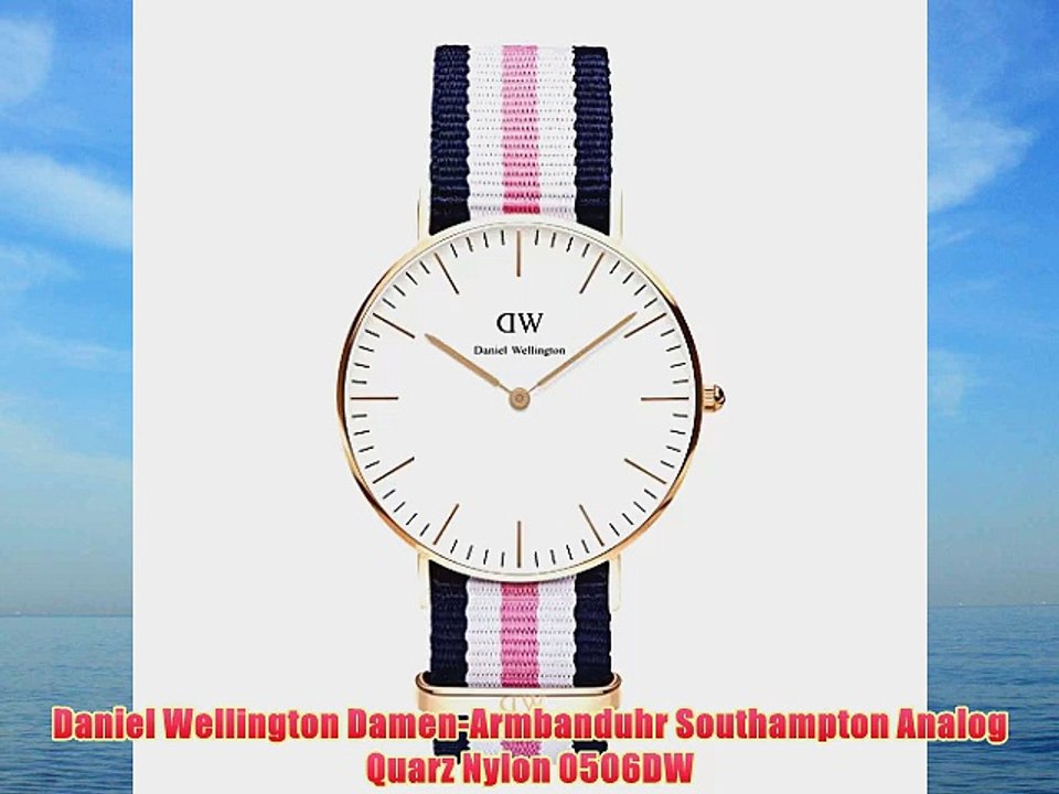 Daniel Wellington Damen-Armbanduhr Southampton Analog Quarz Nylon 0506DW