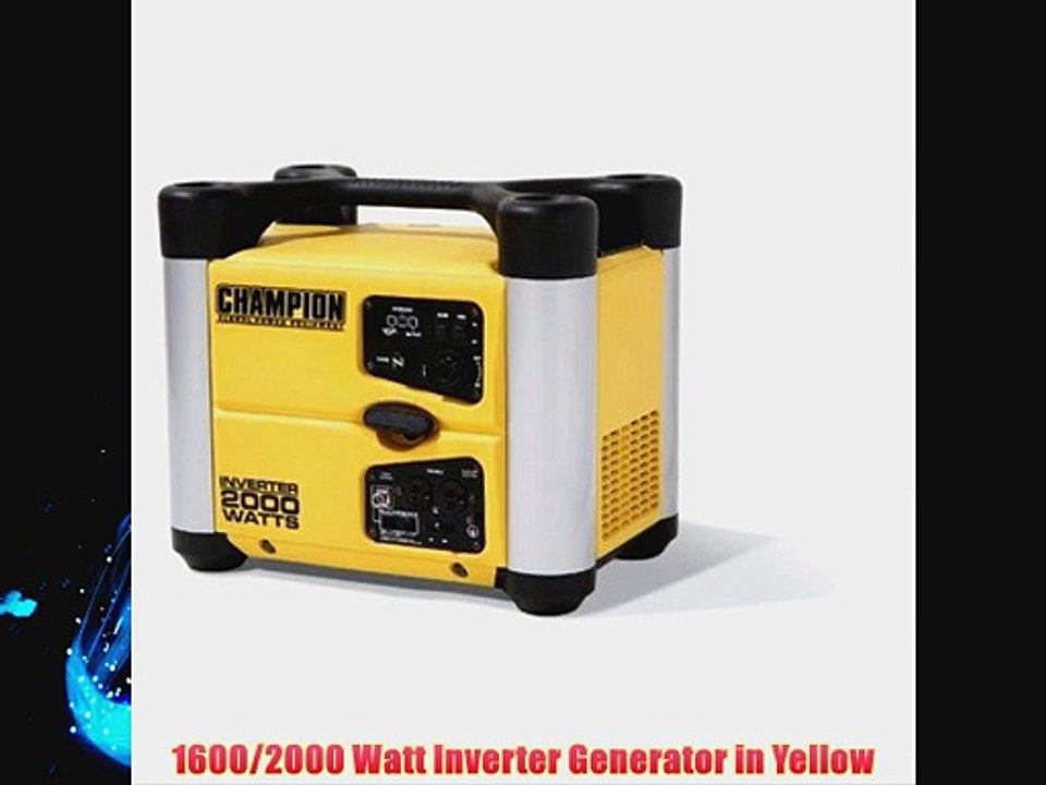 1600/2000 Watt Inverter Generator in Yellow