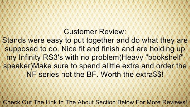 Sanus Systems NF 24 Natural Foundations - Set of Two (Black) Review