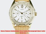 Guess Damen-Armbanduhr Rock Candy Chronograph Quarz Leder W16574L1