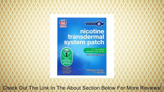 Rite Aid Habitrol Take Control Nicotine Transdermal System Patch ~ Step 1, 21 MG, Box of 14 opaque Stop Smoking patches Review