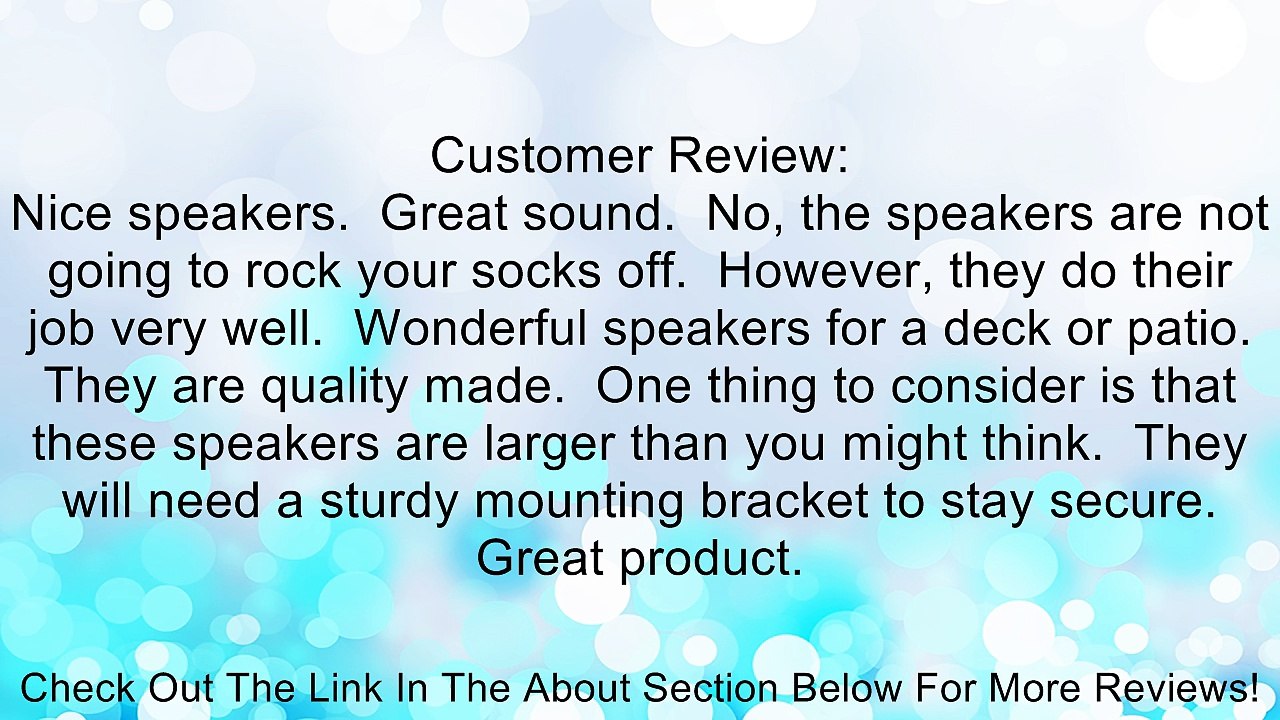 JBL Northridge N26AW II 2-way, 6" Weather-Resistant Bookshelf Speakers - Off White (Pair) Review